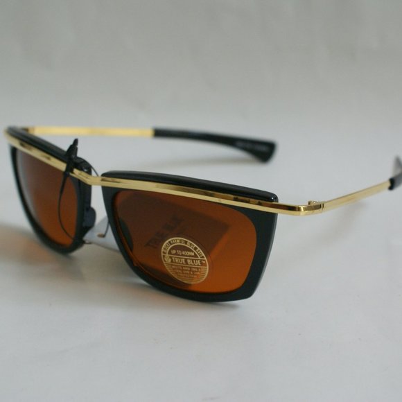 TruVintage Olympian DLux I style retro sunglasses - Picture 2 of 5